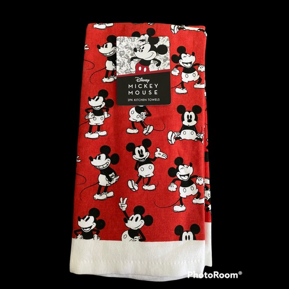 Disney Kitchen Disney Mickey Mouse 2 Pack Of Kitchen Towels New
